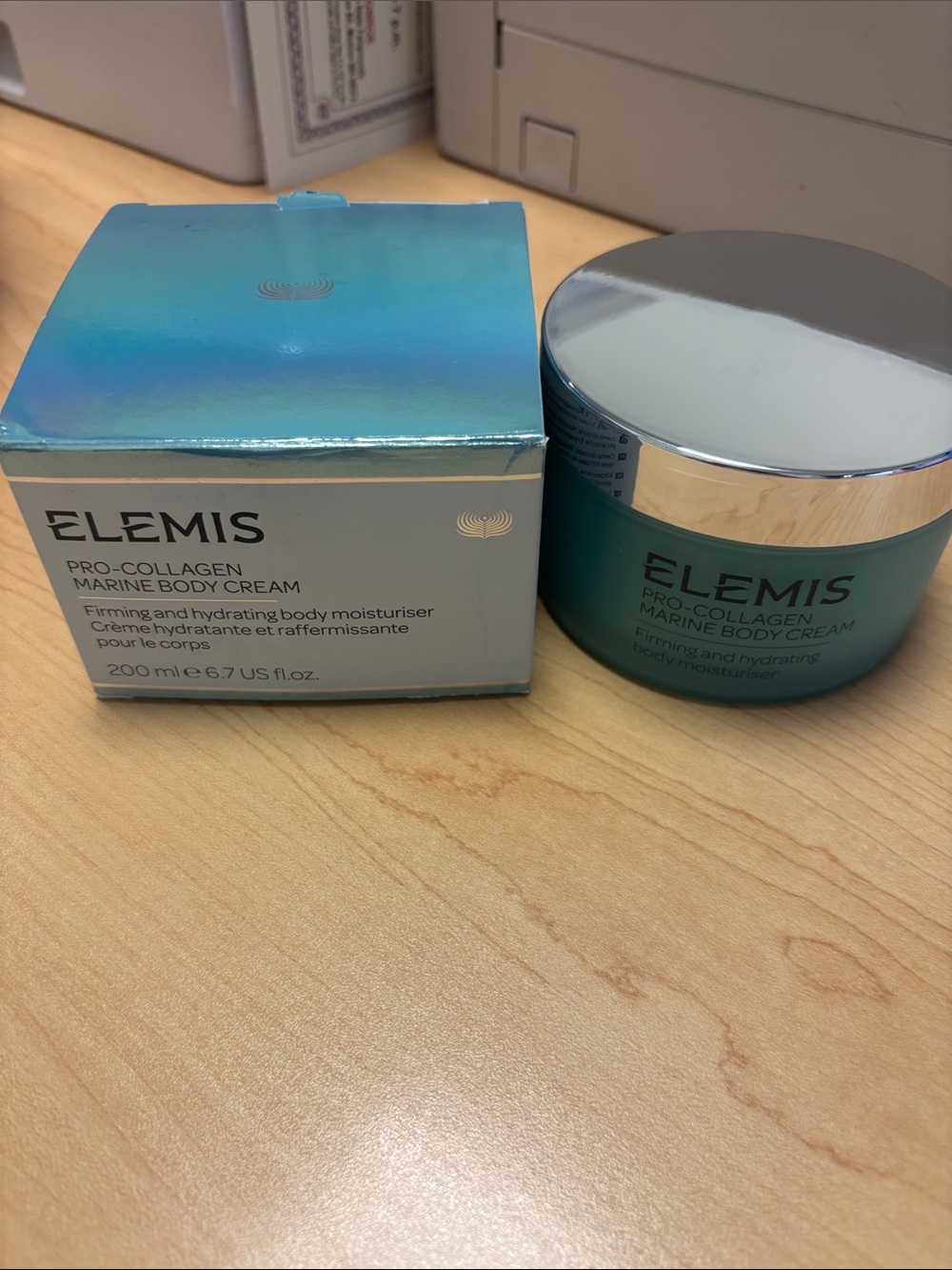 ELEMIS Pro-Collagen Marine Body Cream - teal jar with silver lid 200ml new